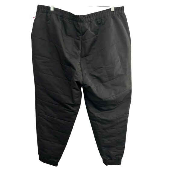 Arctic Expedition Quilted Womens Black Pants 1X Polyester Elastic Waist Warm Win - Picture 2 of 9